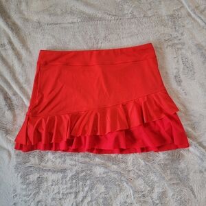 InPhorm Womens Size Large Red Tennis Pickleball Golf Athleisure Skirt Skort